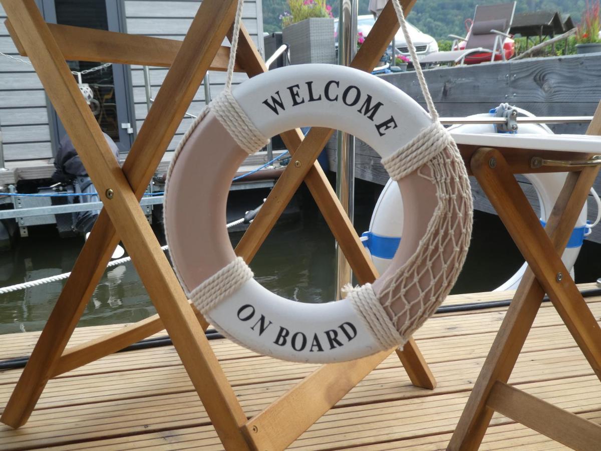 Hausboot Moselrose In Poelich Hotel Polich Ngoại thất bức ảnh